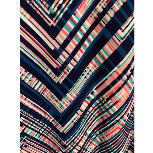 Tacera Geometric Colorful  Keyhole Neck Shift Dress Size L - Picture 4 of 9